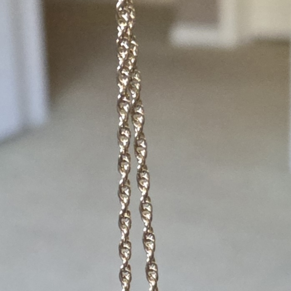 Giorgio Baccarat Vintage Clear Crystal Ribbed Heart Pendant w/Gold Tone Necklace - Picture 7 of 10
